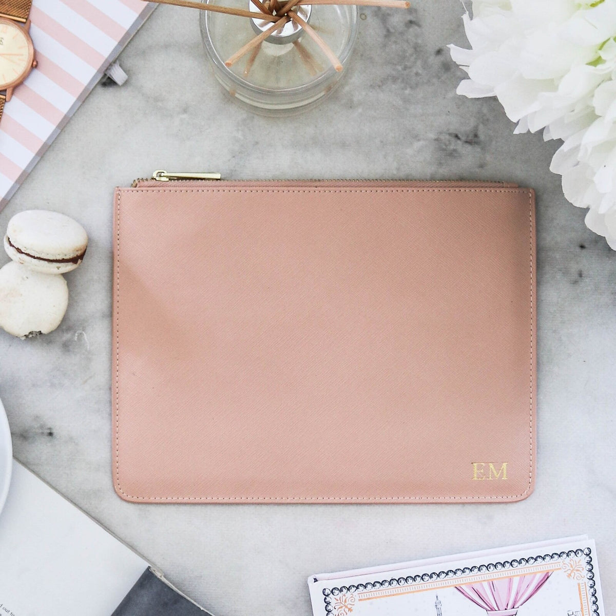 Miss London pouch bellini leather personalised initials or name by Miss ...