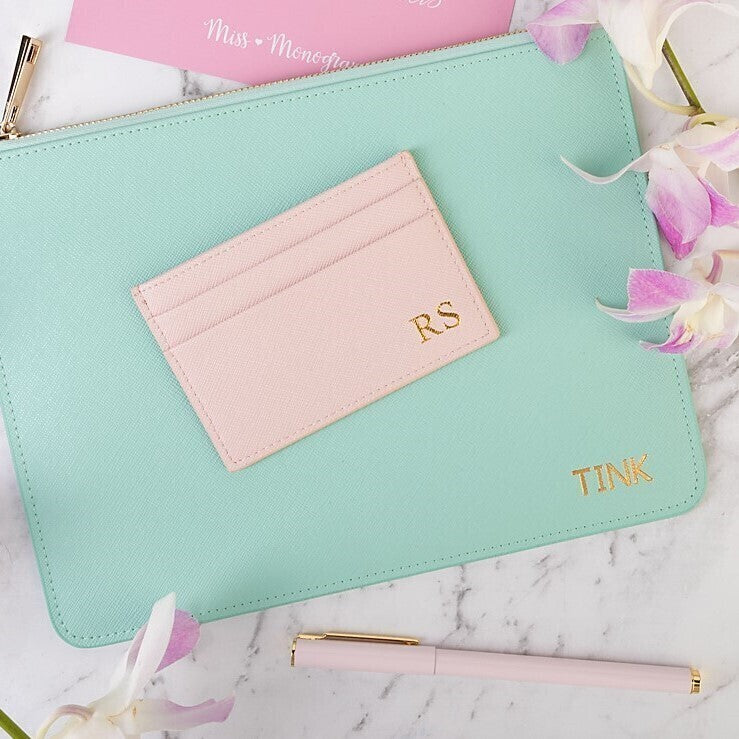 Miss Sophie Dust Pink personalised cardholder by Miss Monogram | Miss ...